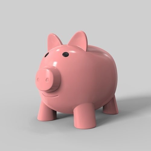 Piggy bank 3D model CGTrader