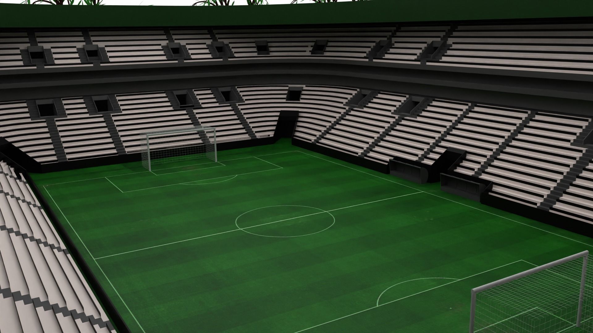 3D model Soccer Stadium VR / AR / lowpoly CGTrader