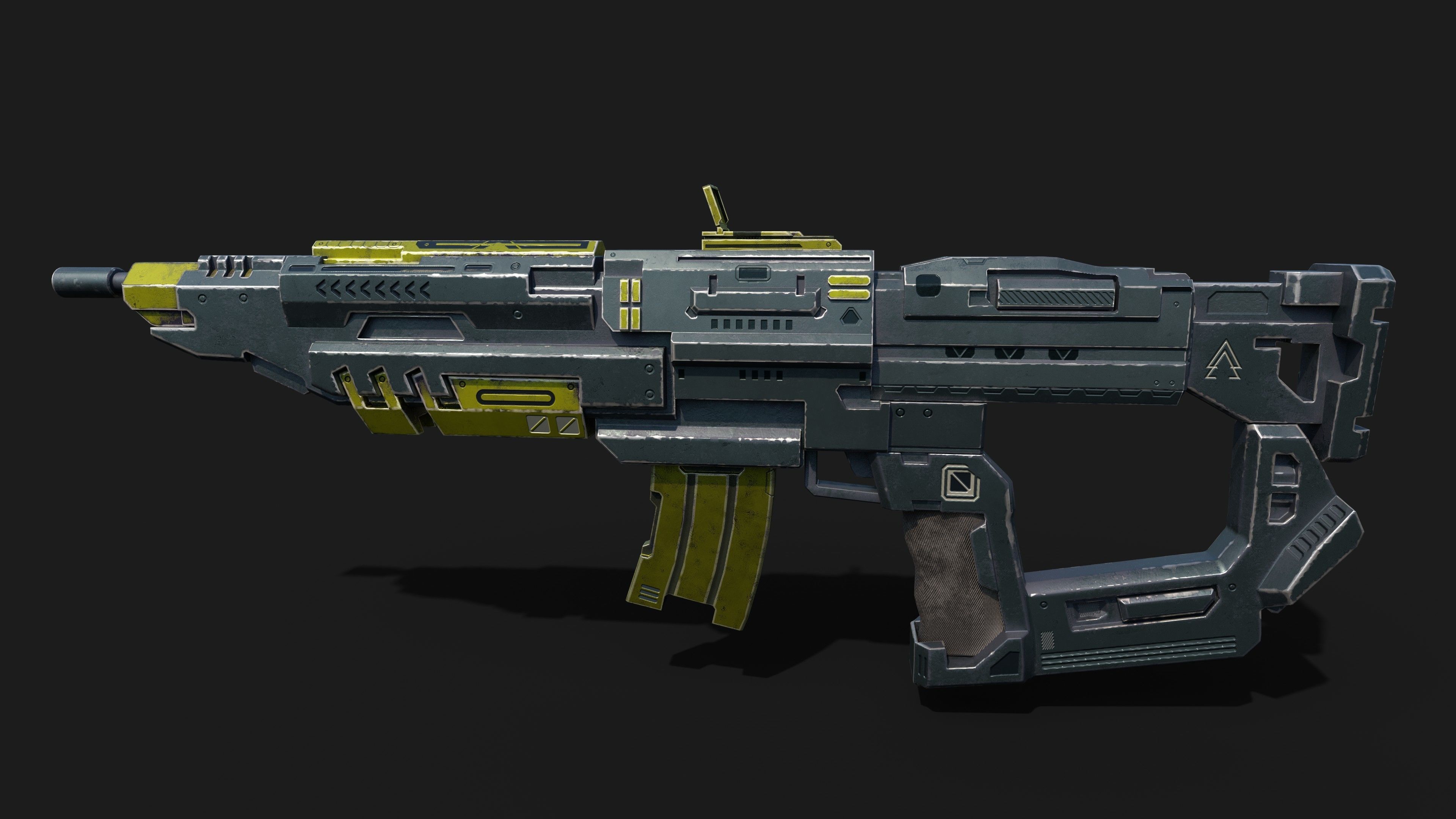 Mkx Rig Models 3D model Sci-Fi Rifle - AR MKX IV VR / AR / low-poly | CGTrader