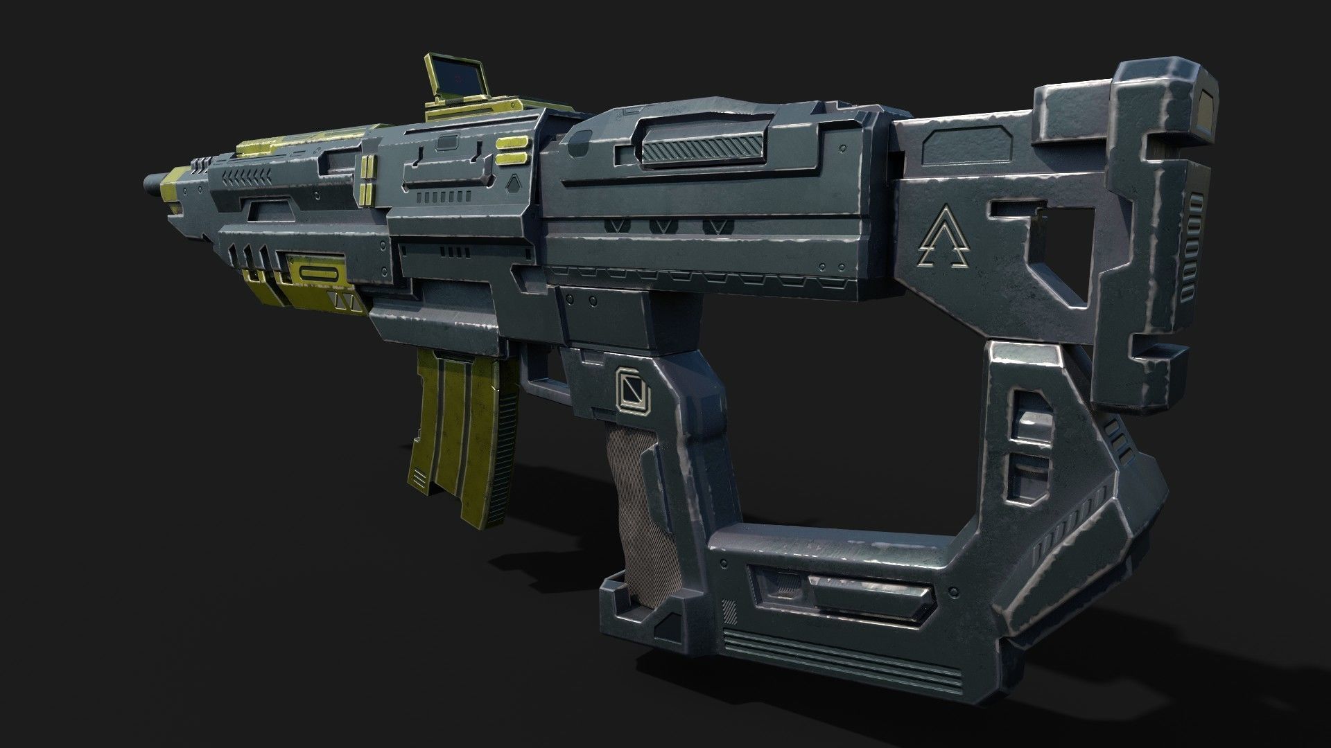Mkx Rig Models 3D model Sci-Fi Rifle - AR MKX IV VR / AR / low-poly | CGTrader