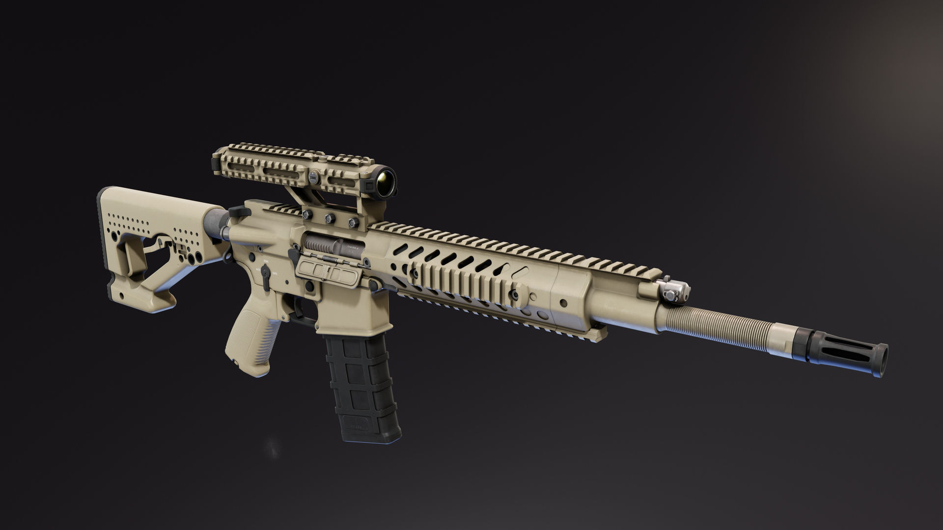 Sty Rifle 3D model Steyr RS556 Rifle VR / AR / low-poly | CGTrader