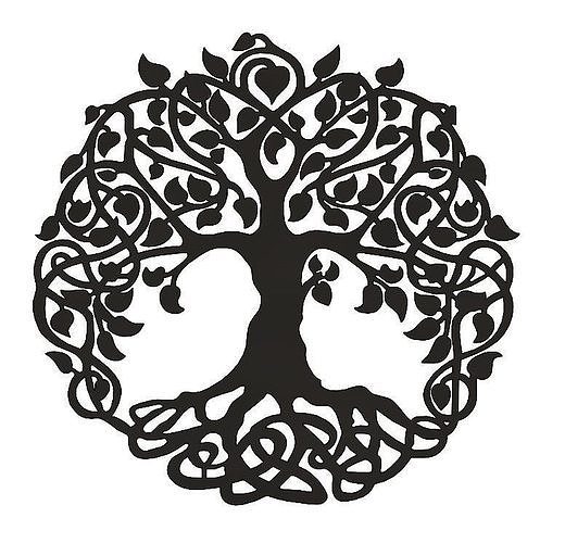 Tree of life geometric art 3D 3D model 3D printable | CGTrader