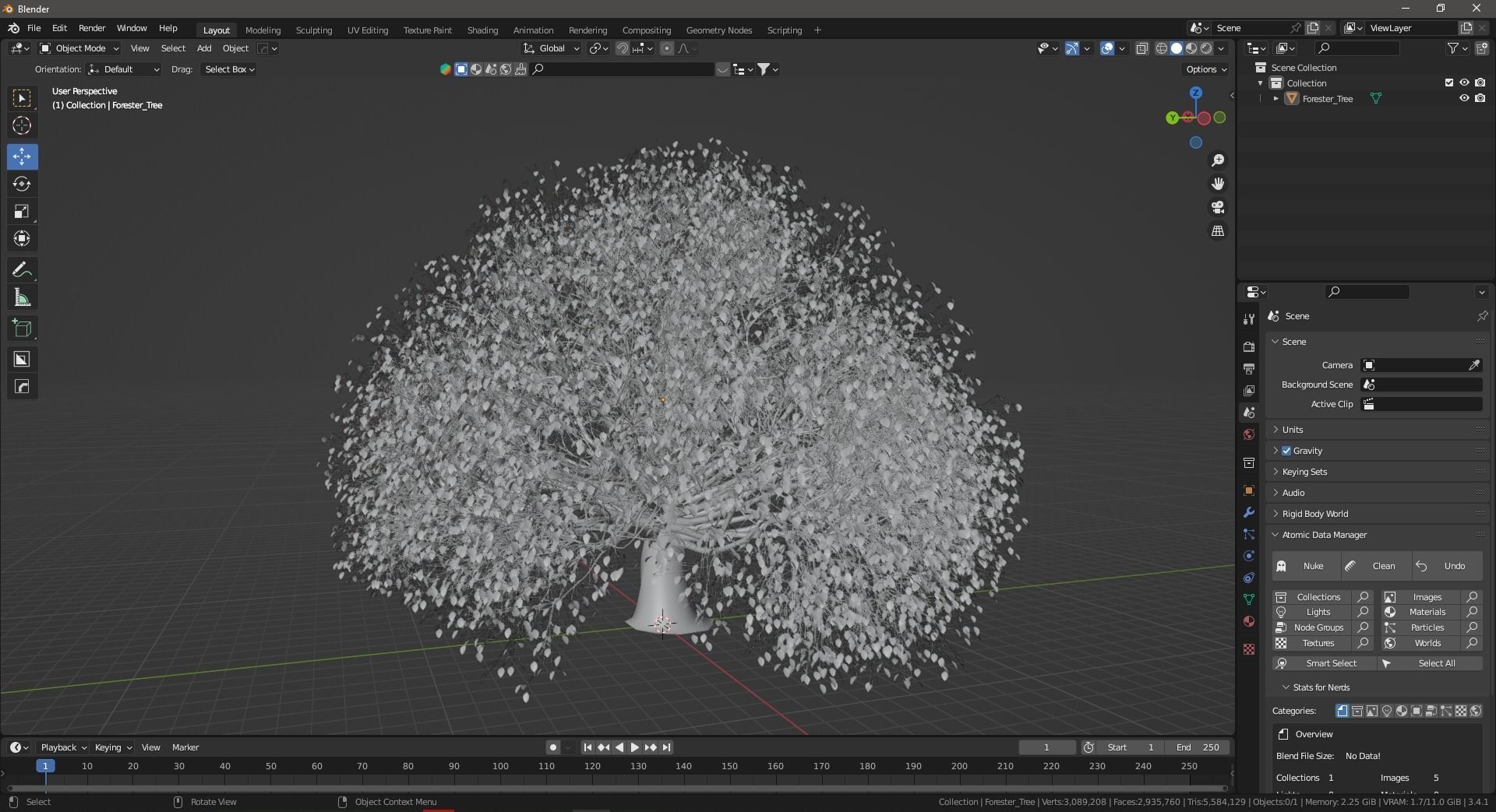 Odaa Tree free 3D model | CGTrader