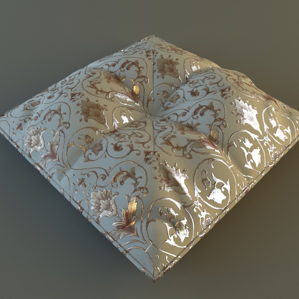Brocade Pillow Low Poly