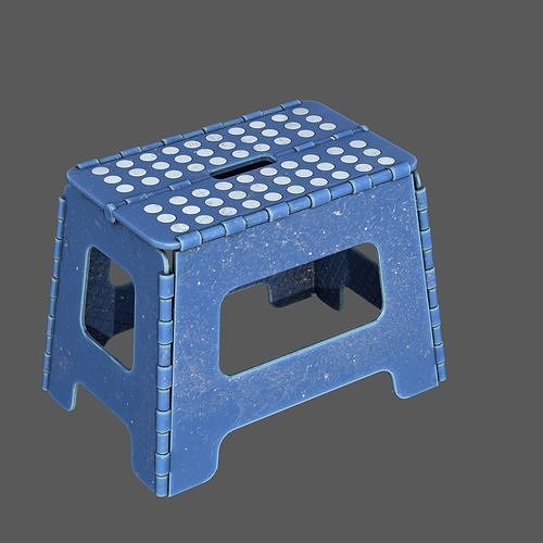3D model PLASTIC FOLDING STOOL VR / AR / lowpoly CGTrader