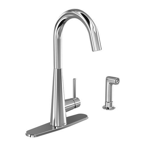 Moen Sleek Chrome One Handle Kitchen Faucet 3D model CGTrader