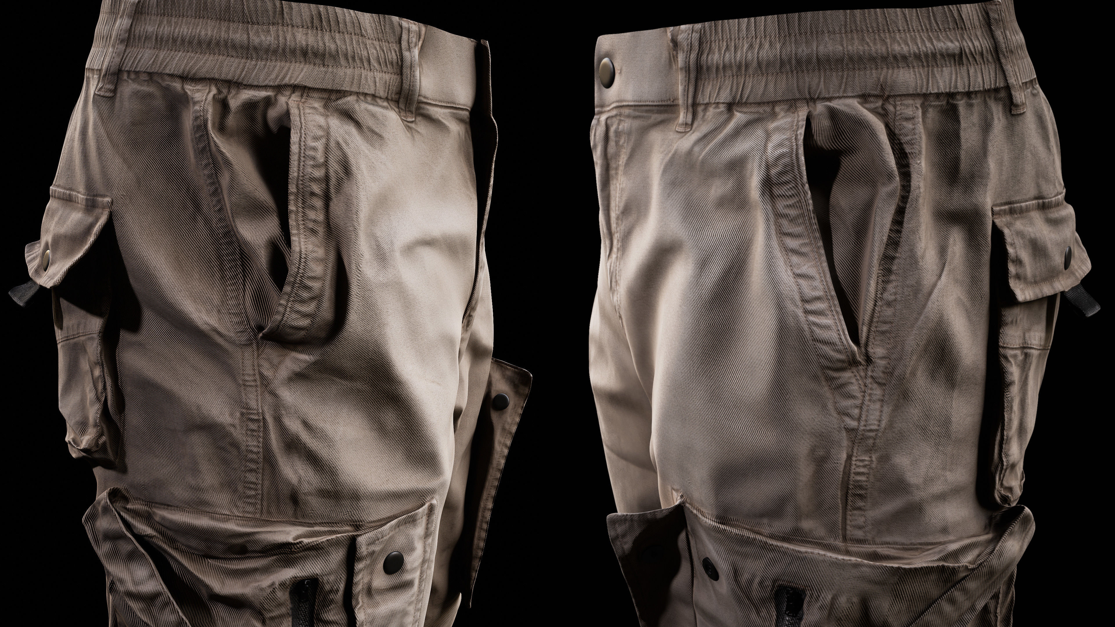 3D model Cargo Pants 001 VR / AR / low-poly | CGTrader