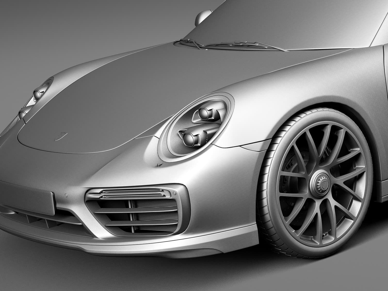 3D Printed Porsche 911 Turbo S Coupe 2016 Collectible 3D model 3D ...