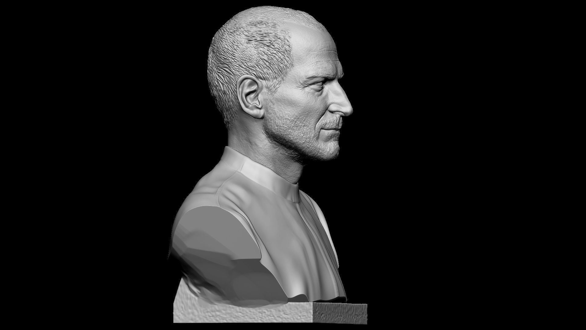 Steve Jobs 3D model 3D printable CGTrader