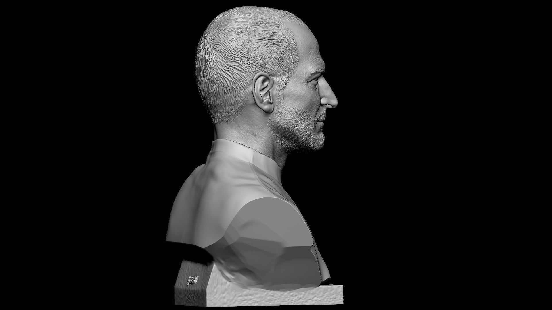 Steve Jobs 3D model 3D printable CGTrader