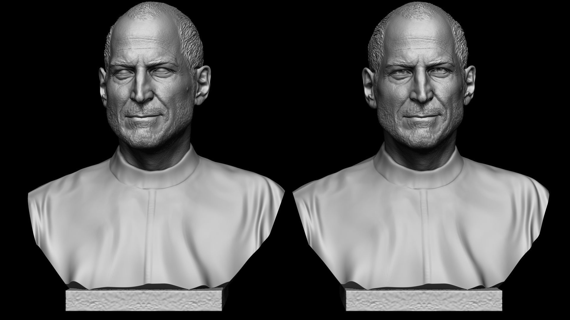 Steve Jobs 3D model 3D printable CGTrader