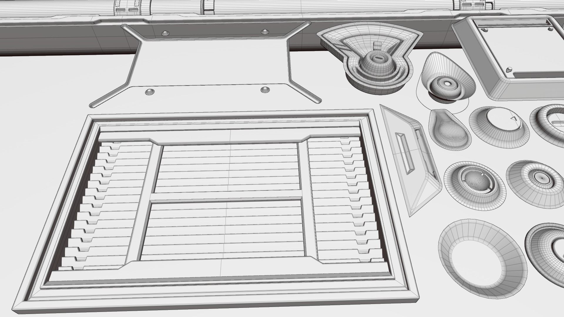Scifi Trim Sheet High Poly 3D model | CGTrader
