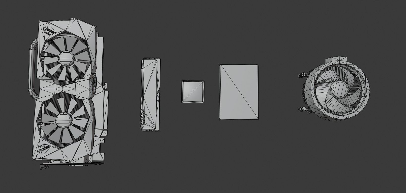 3D model PC Hardware Kit VR / AR / lowpoly CGTrader