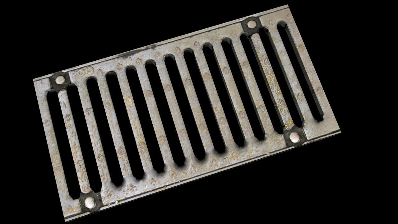 Drainage grate free VR / AR / lowpoly 3D model CGTrader