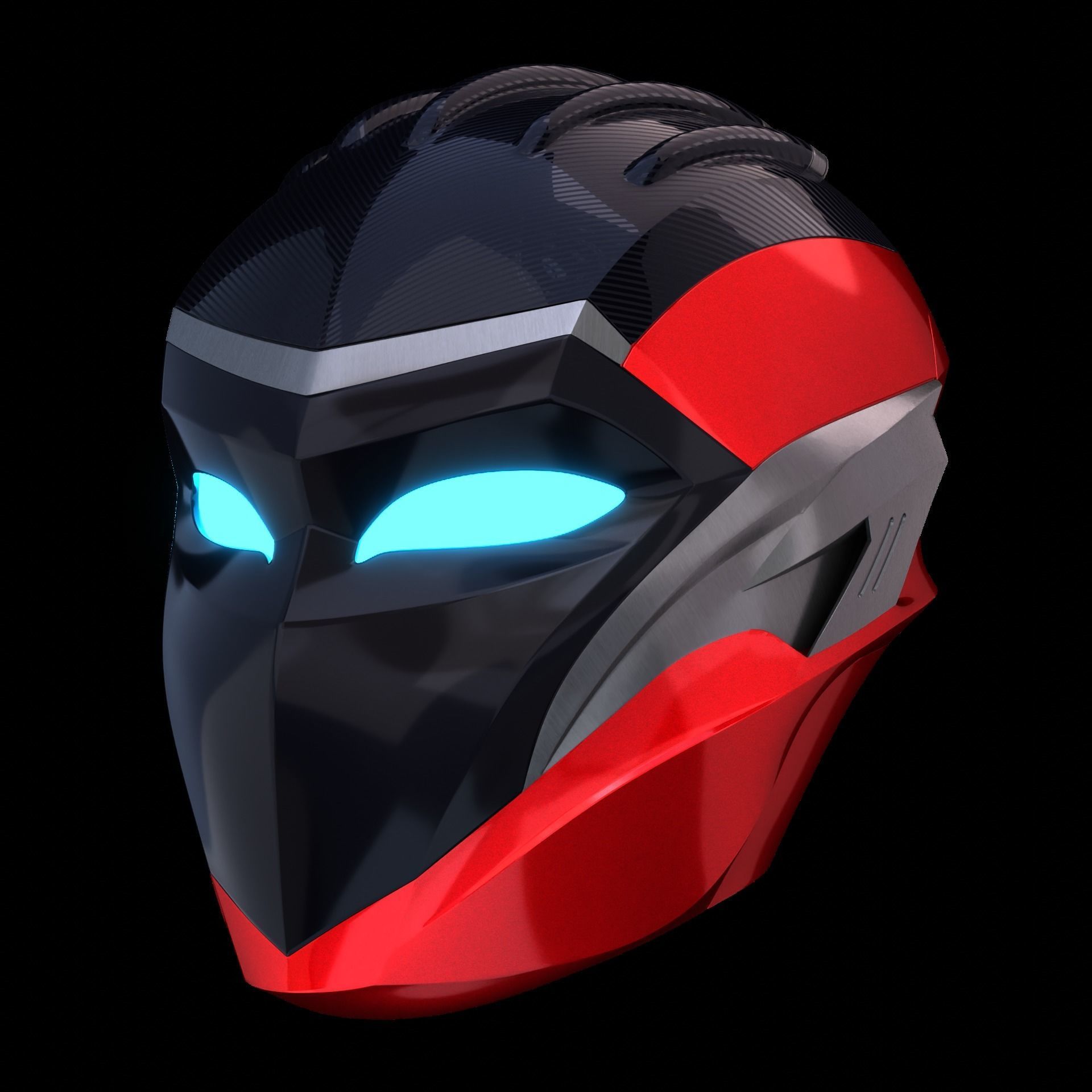 Ironheart Helmet 3D printable model Interior details 3D model 3D