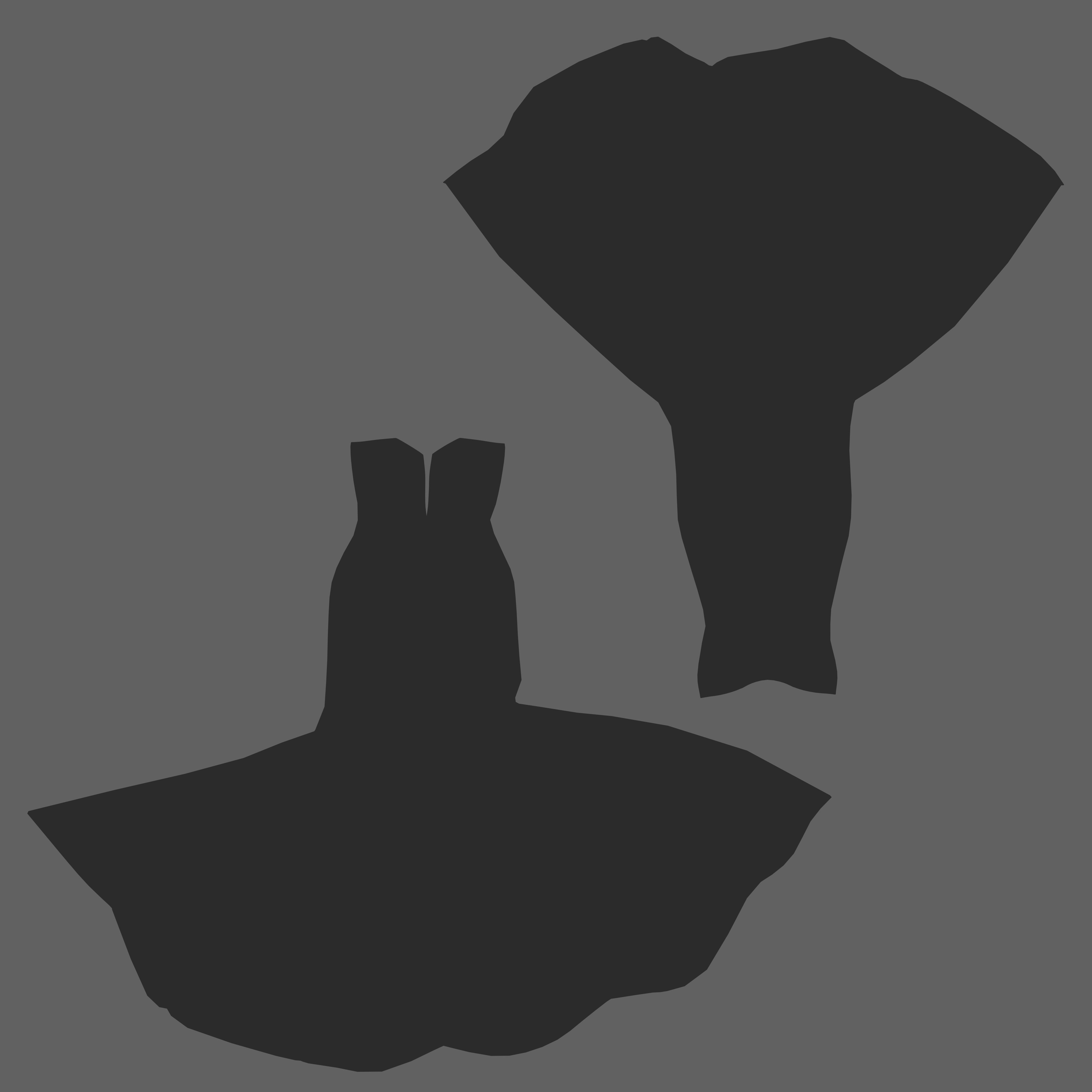 3D model Royal Blue Floral Prom Dress VR / AR / lowpoly CGTrader