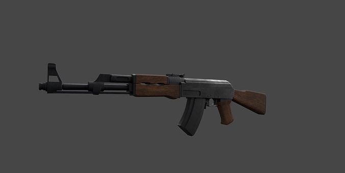 AK rifle 3D model | CGTrader