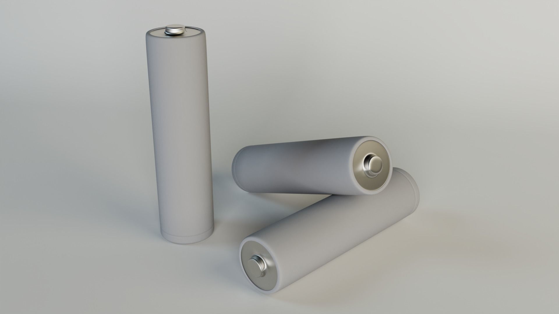 Double AA Battery 3D model CGTrader