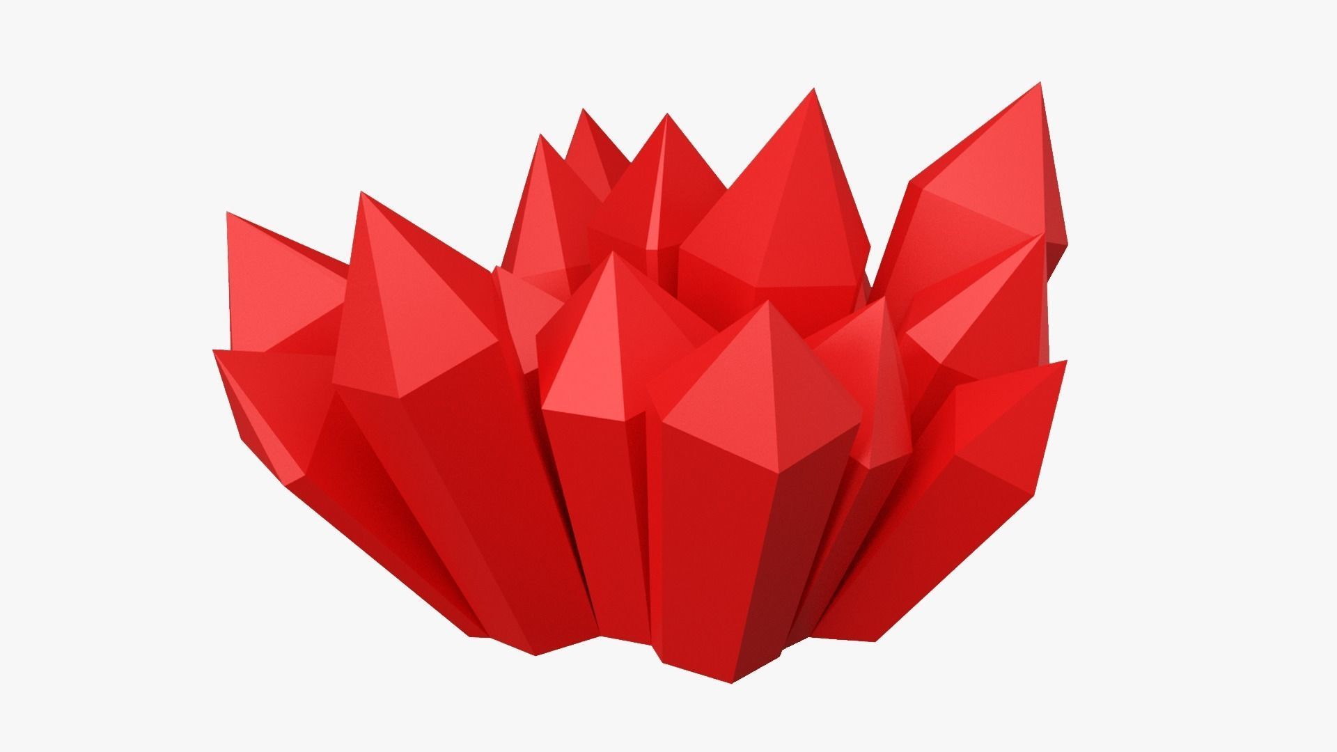 3D model Red Crystal VR / AR / lowpoly CGTrader