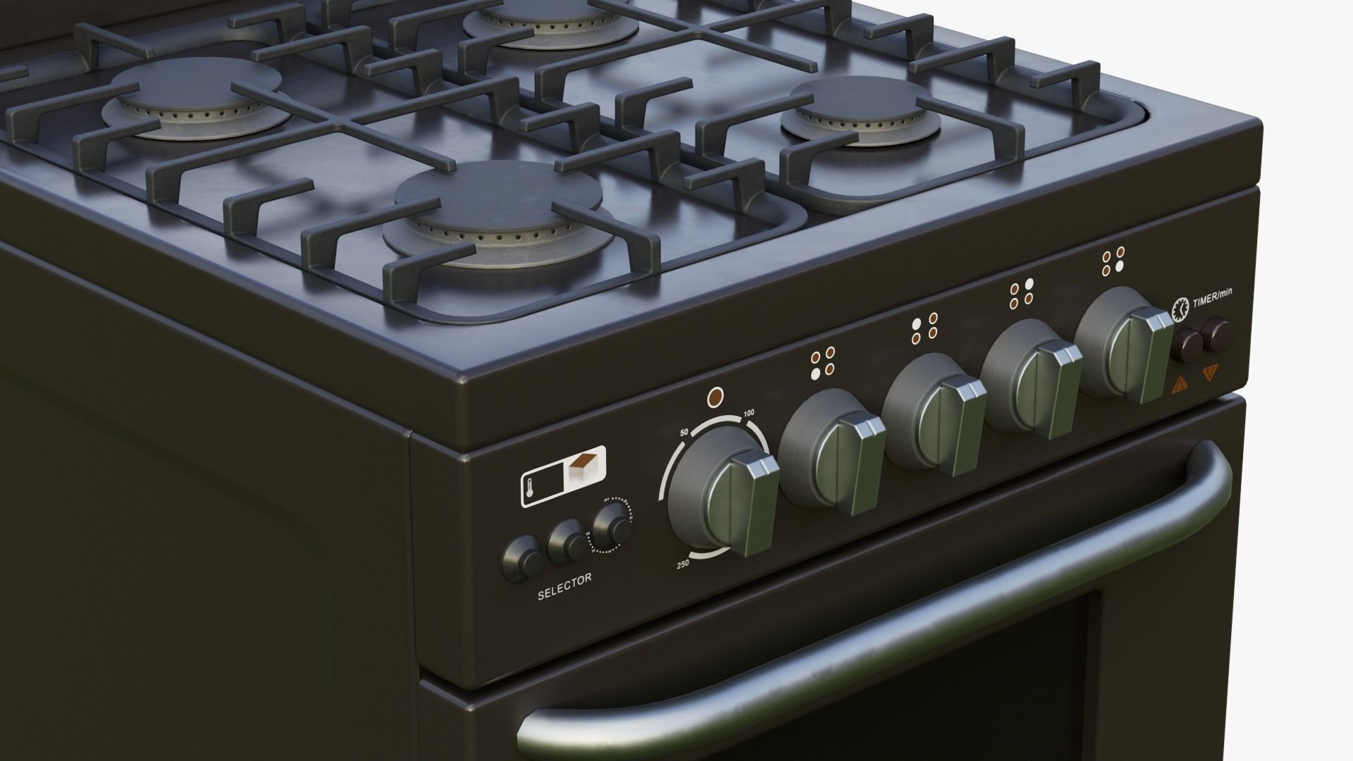 3D model Stove game ready PBR two stoves and ovens VR / AR / lowpoly