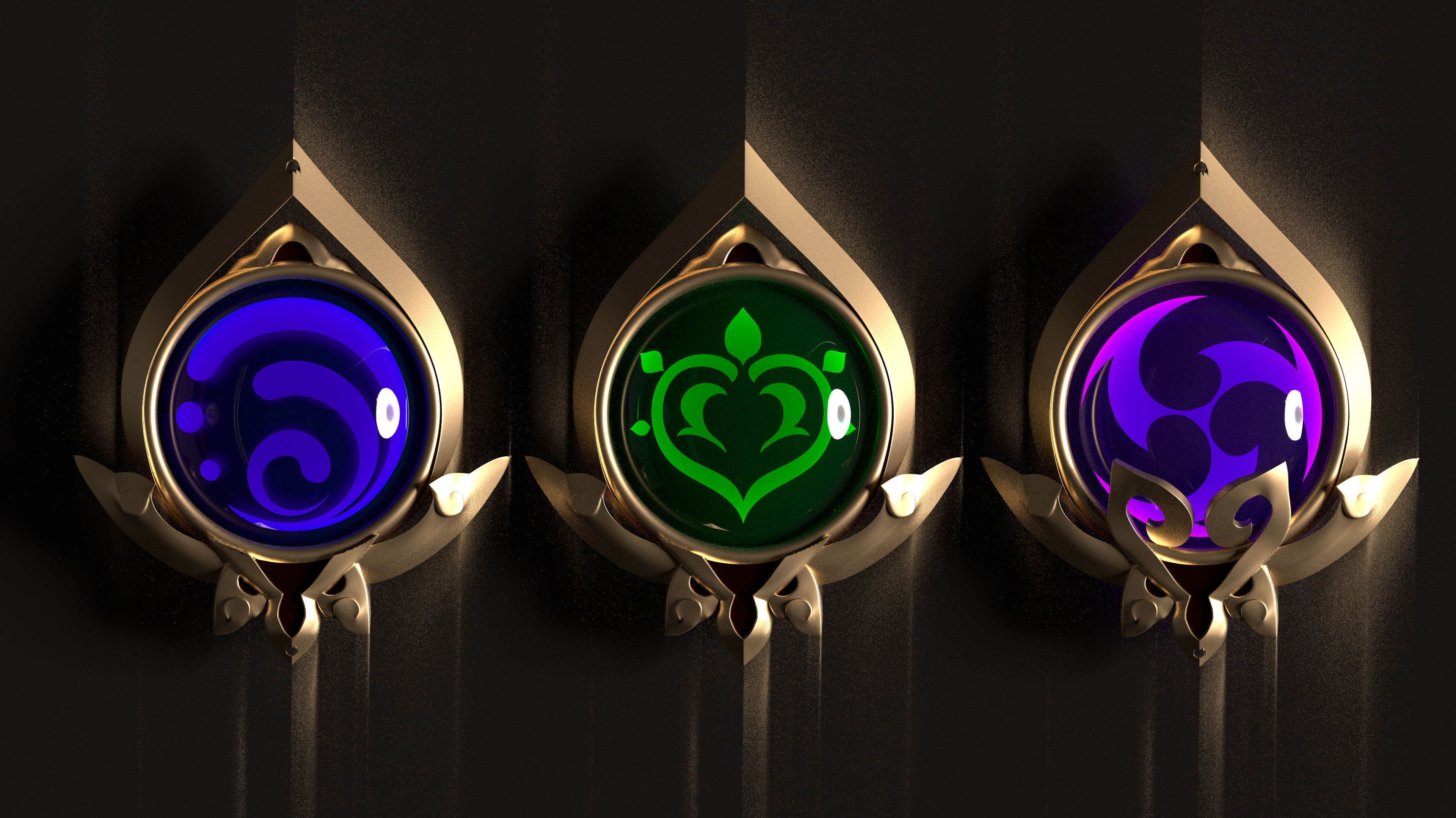 Genshin Impact - Sumeru Vision - 3d file stl 3D model 3D printable