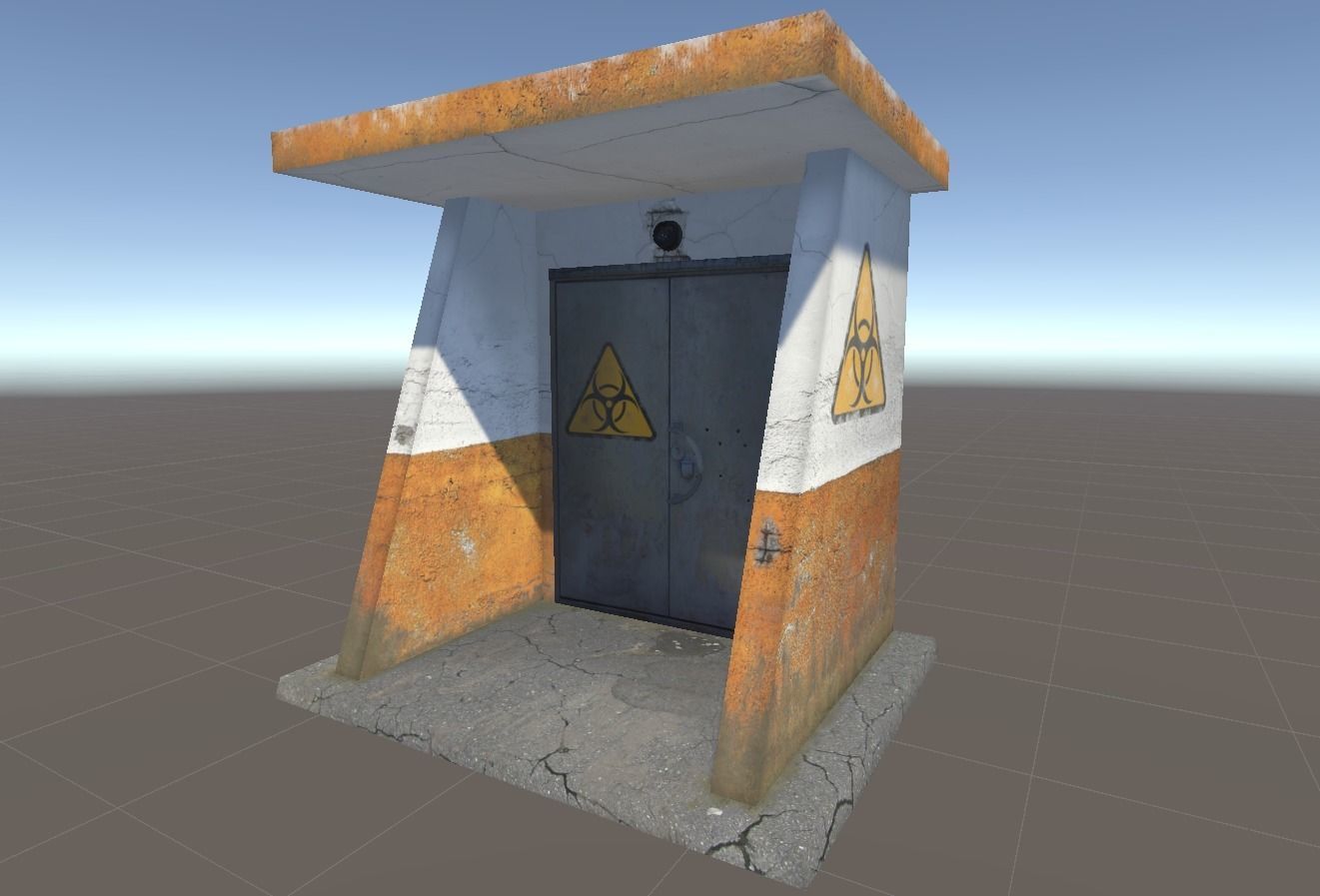 Old Bunker Radiation shielding free VR / AR / lowpoly 3D model CGTrader