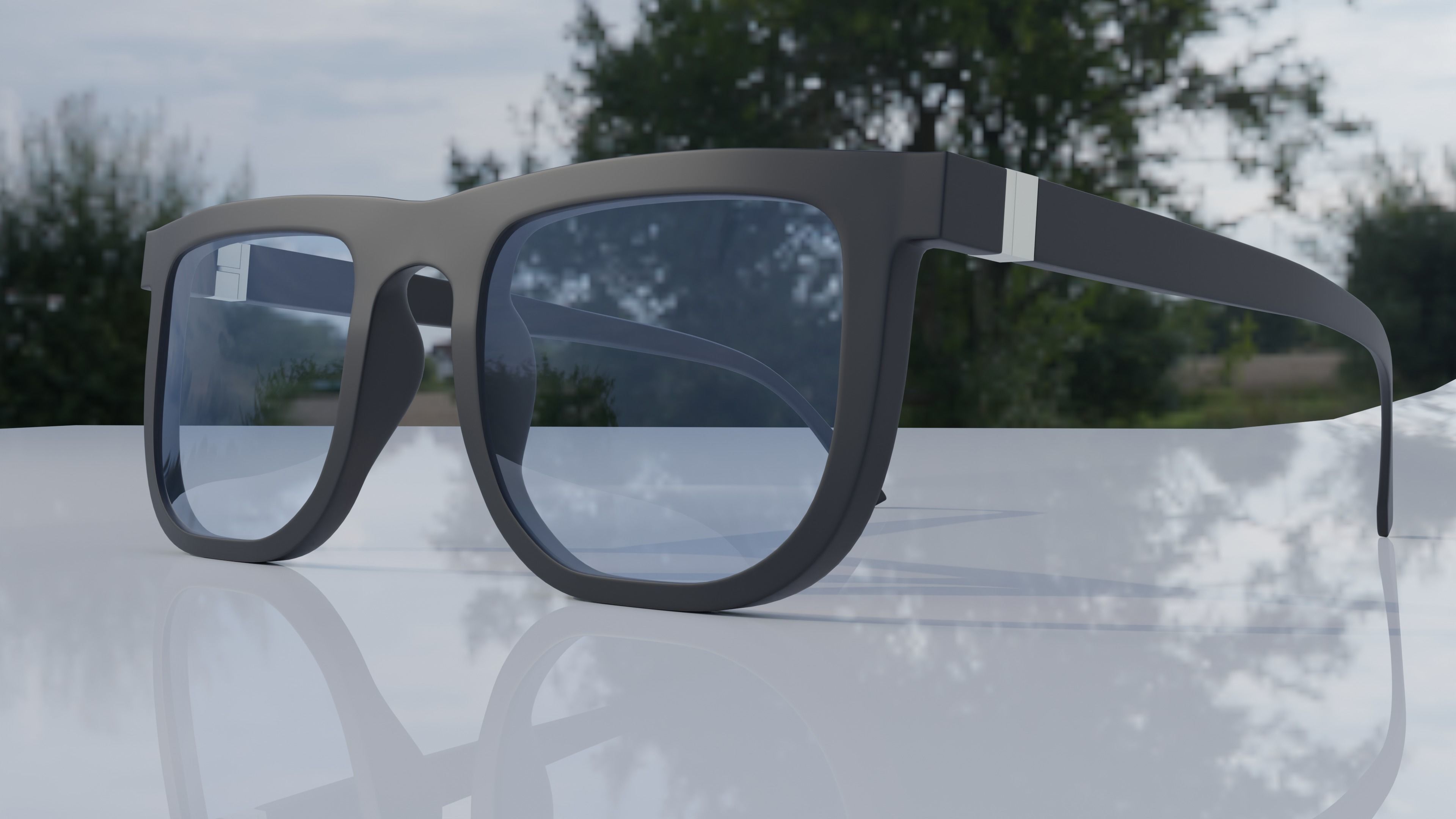 glasses created in blender 3d model 3D model CGTrader