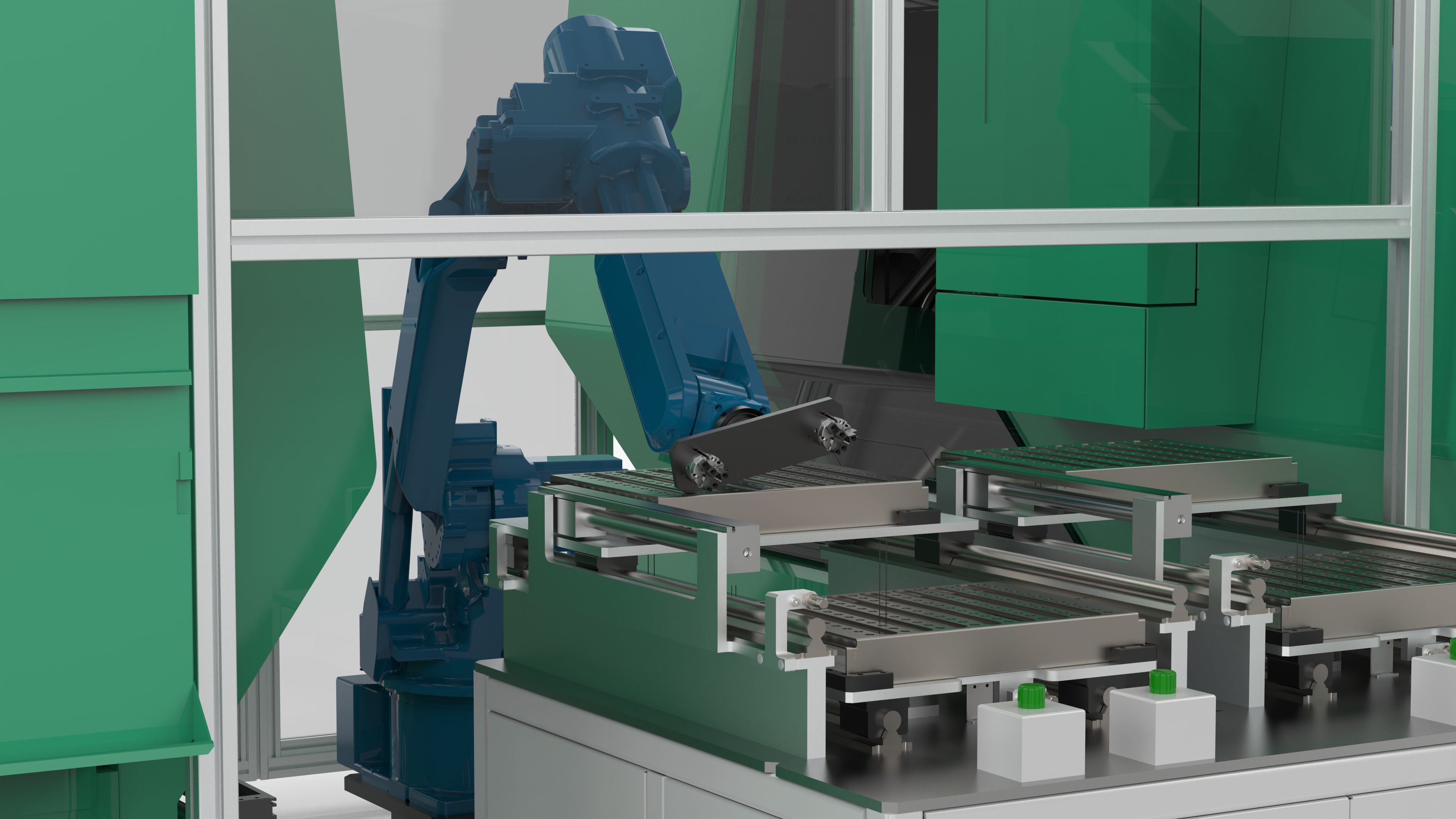 Automatic Double Station Lathe Loading and Unloading Machine free 3D ...