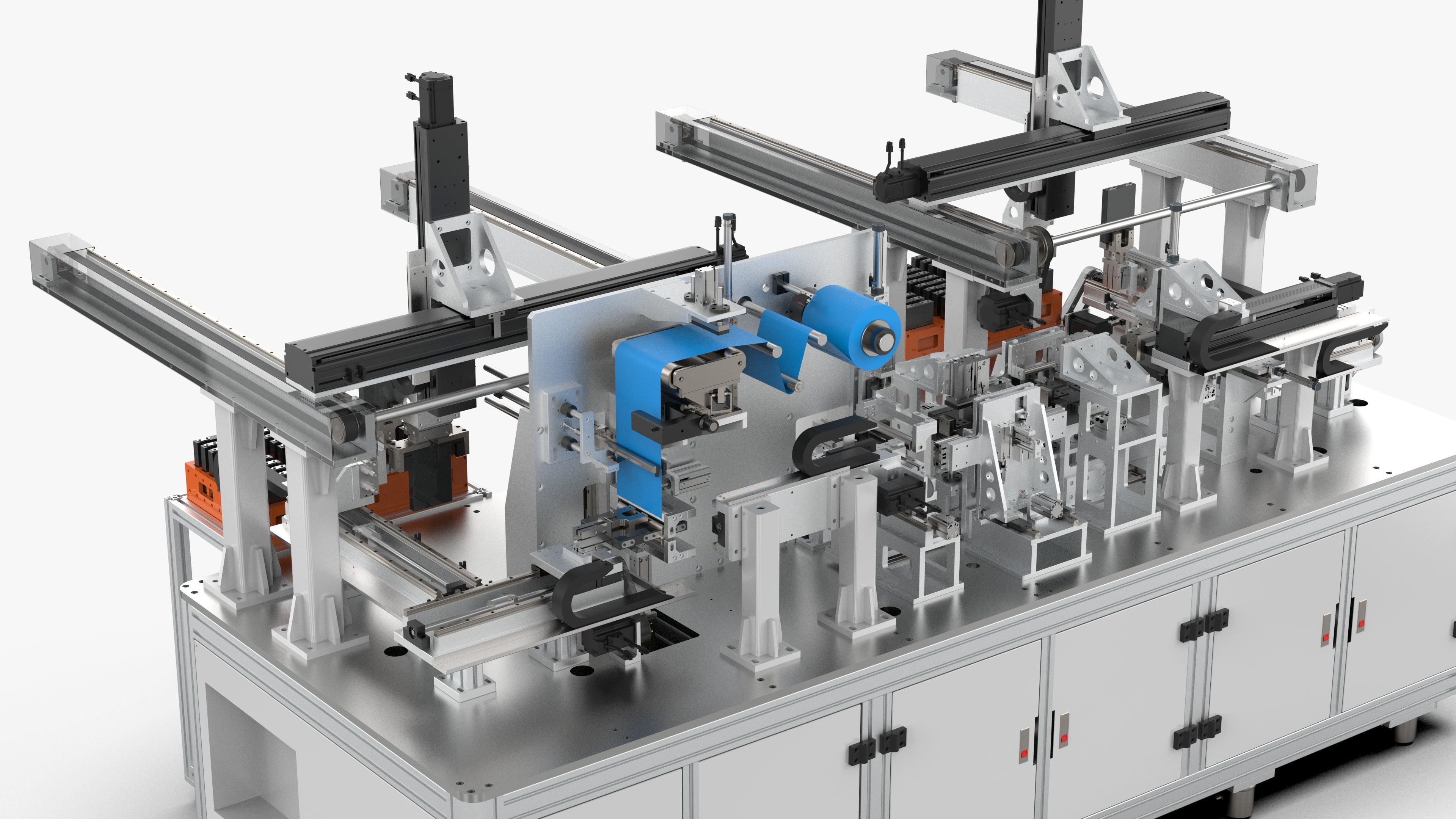 Automatic Battery Tray Loading and Unloading Coating Machine 3D model ...