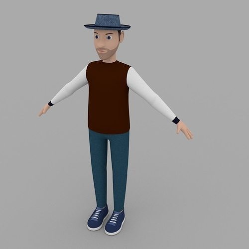 3d Cartoon Character Model 3d Model Cgtrader 3d Cartoon Character Model 3d Model Cgtrader