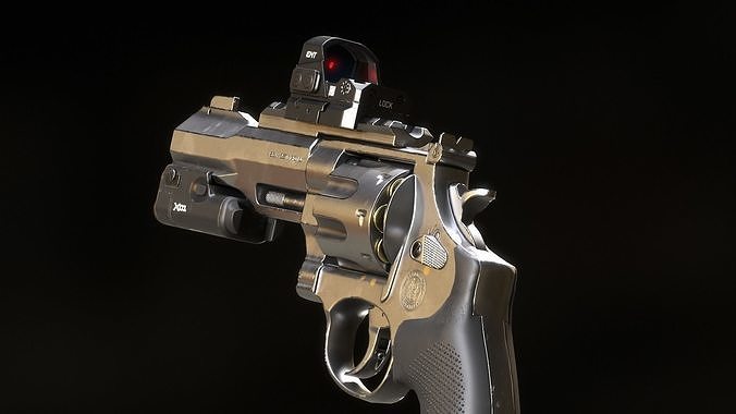 3D model SW Revolver VR / AR / low-poly | CGTrader