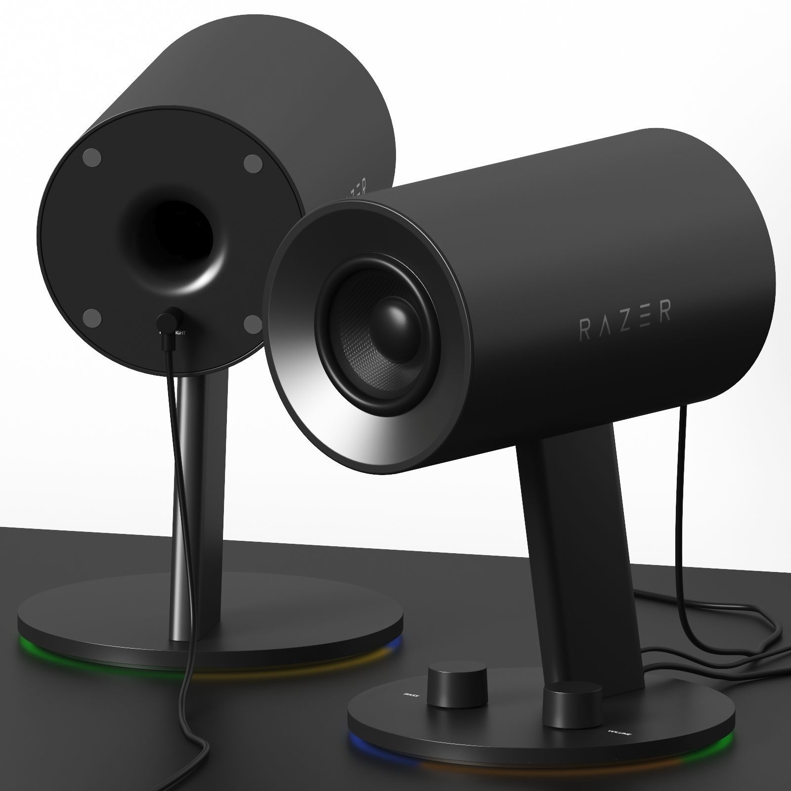 Razer Nommo Chroma computer speakers 3D model CGTrader