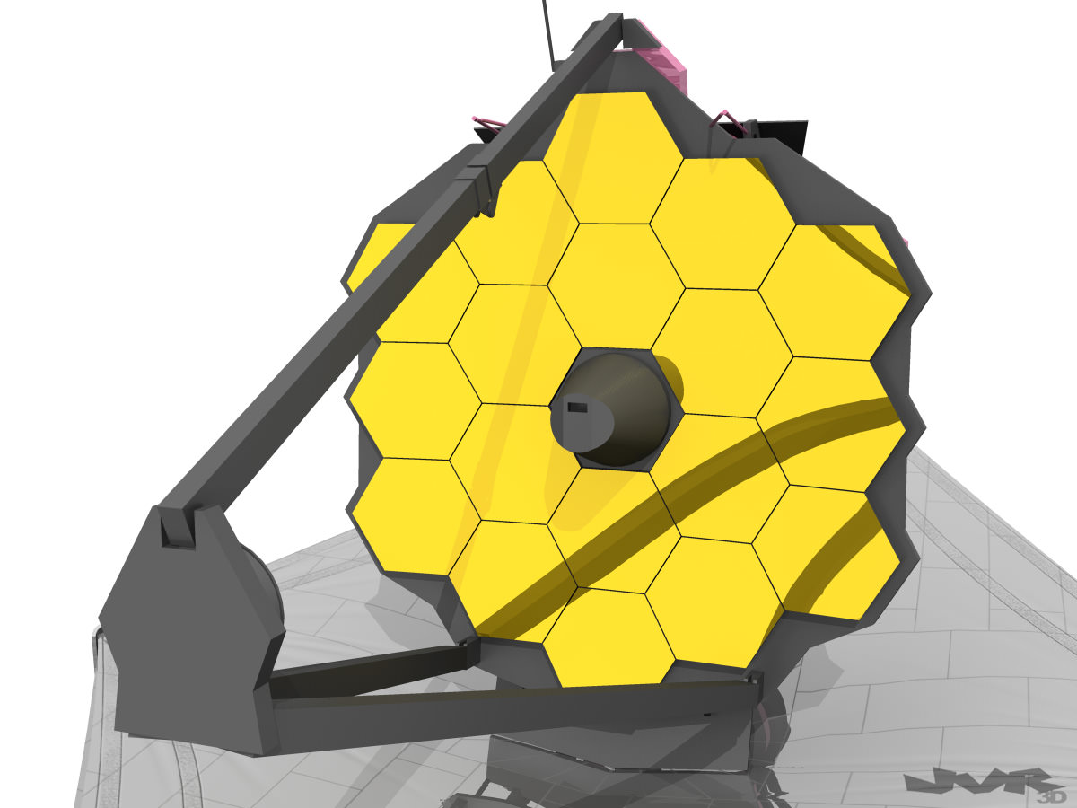 James Webb Spacial Telescope 3D Model MAX OBJ 3DS FBX | CGTrader.com