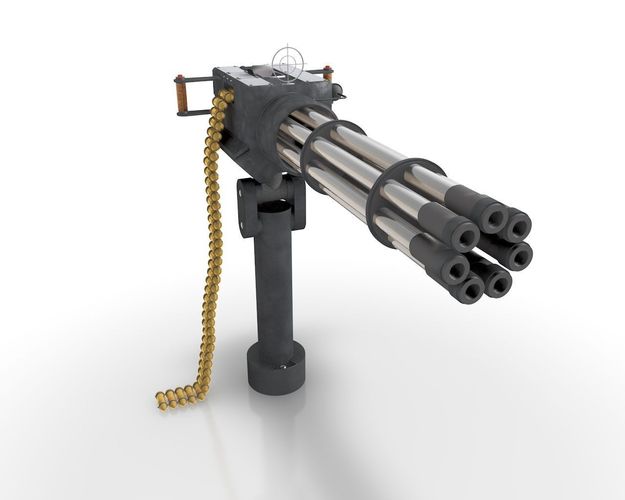 Machine Gun 07 3D model CGTrader