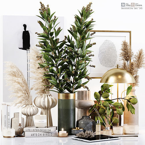 Decorative Set 145 3D model | CGTrader