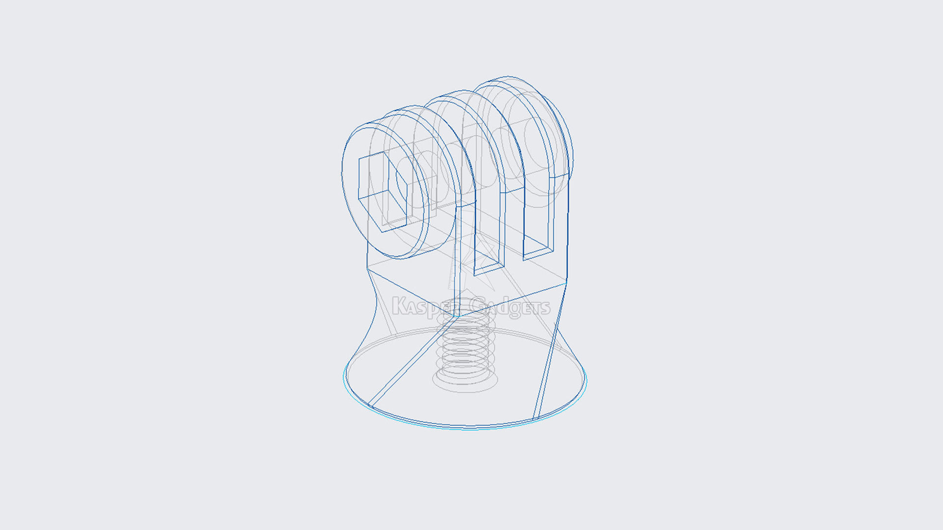 Gopro tripod mount action camera tripod 14 screw adapter 3D model 3D