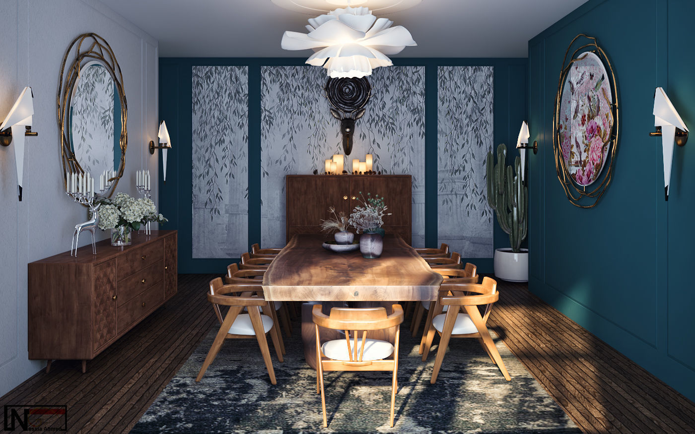 electric dining room 3D model | CGTrader