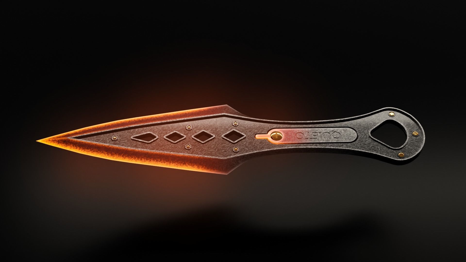 Kunai blend file Apex Legends Wraith free 3D model CGTrader