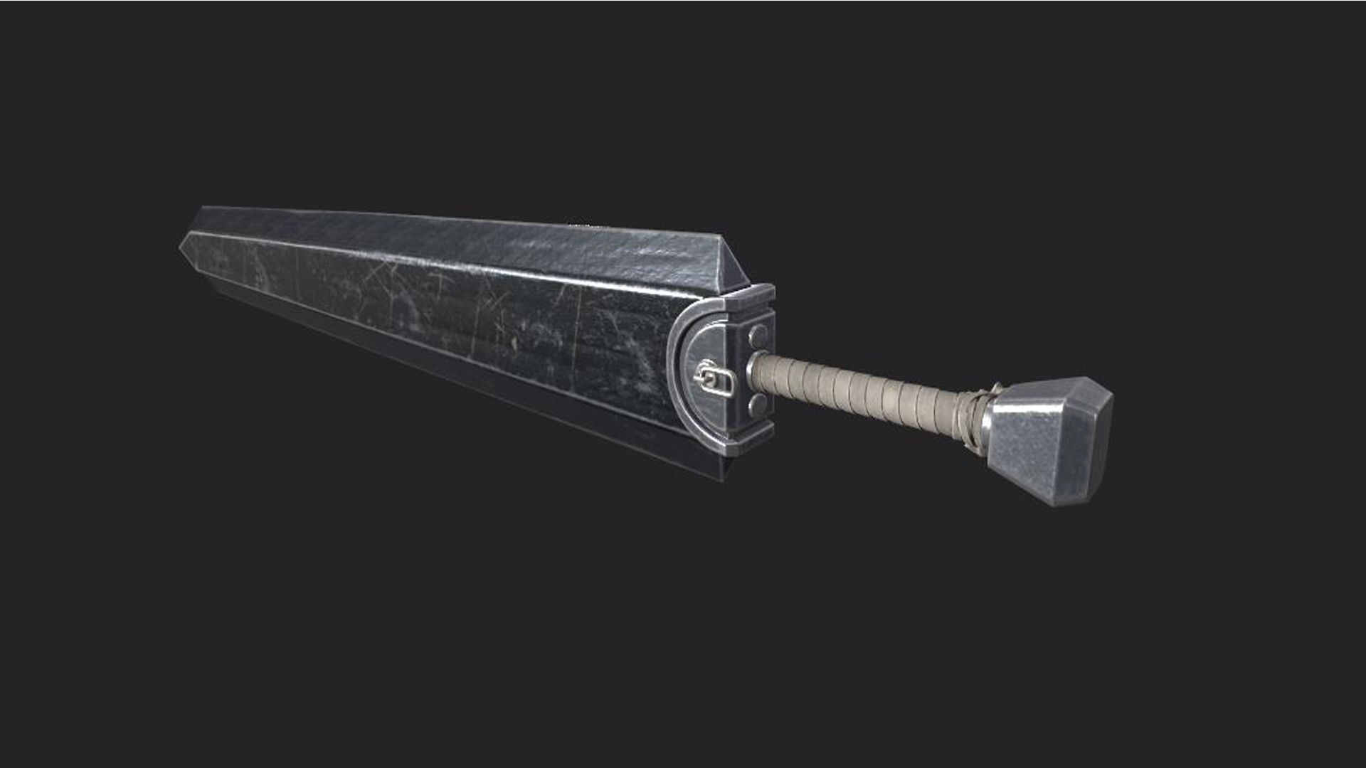 Berserk - Dragon Slayer Sword - Asset Fan Model Art free VR / AR / low