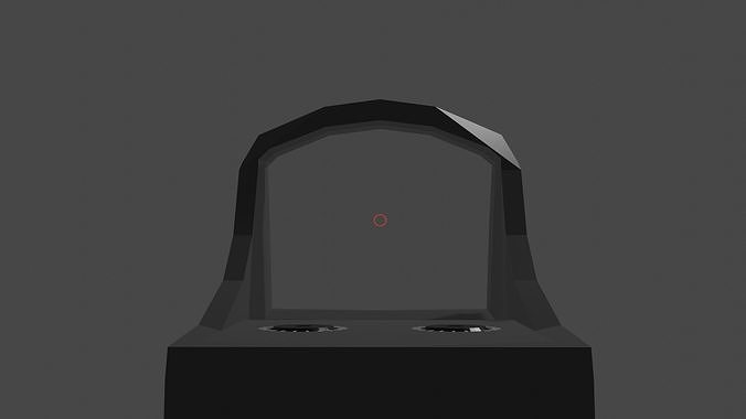 red dot sight low poly free VR / AR / low-poly 3D model | CGTrader