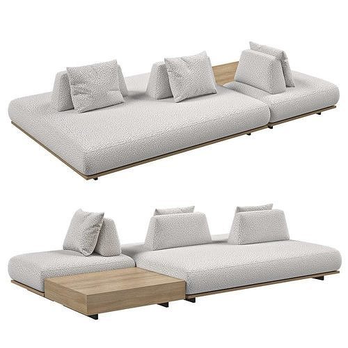 3D model Flat sofa VR / AR / lowpoly CGTrader