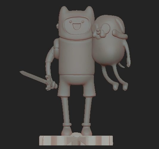 Adventure Time Finn and Jake 3D model 3D printable CGTrader
