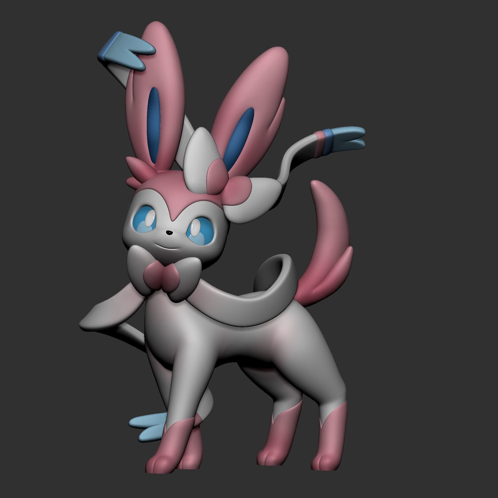 SYLVEON POKEMON 3D model 3D printable | CGTrader