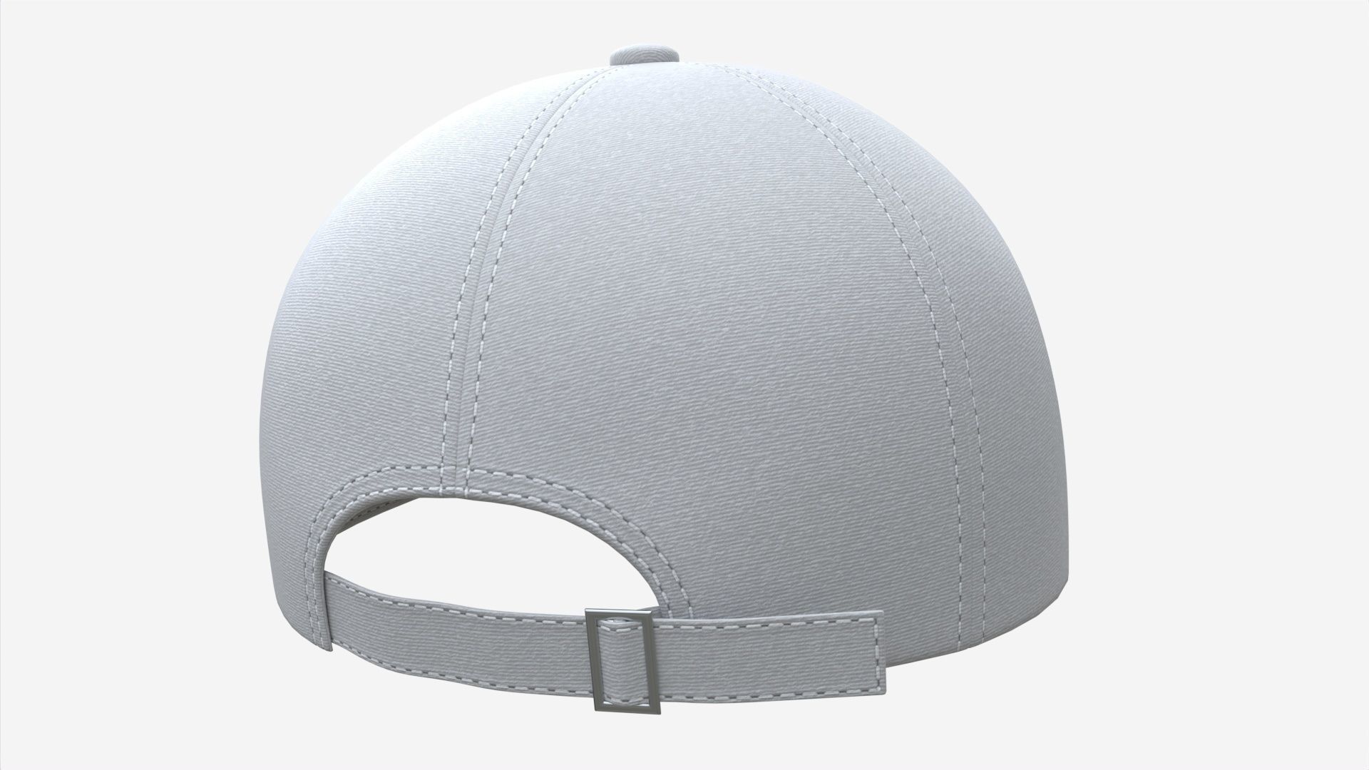 Baseball Cap Fabric Mockup White 3D model | CGTrader