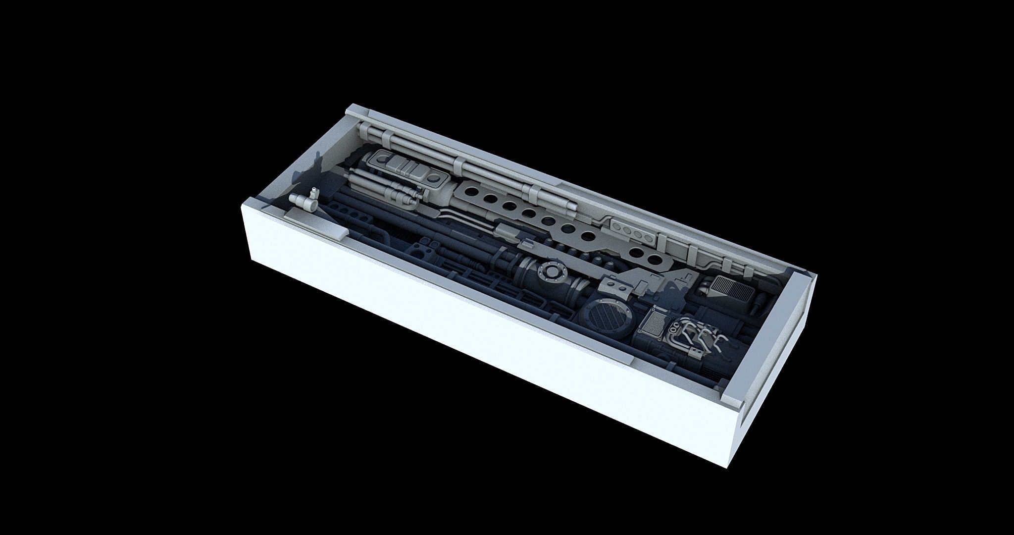 Sci-Fi KitBash and Props Pack Part two 3D model | CGTrader