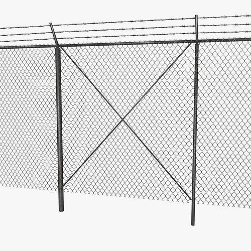 Chainlink Fence Modular free VR / AR / low-poly 3D model | CGTrader