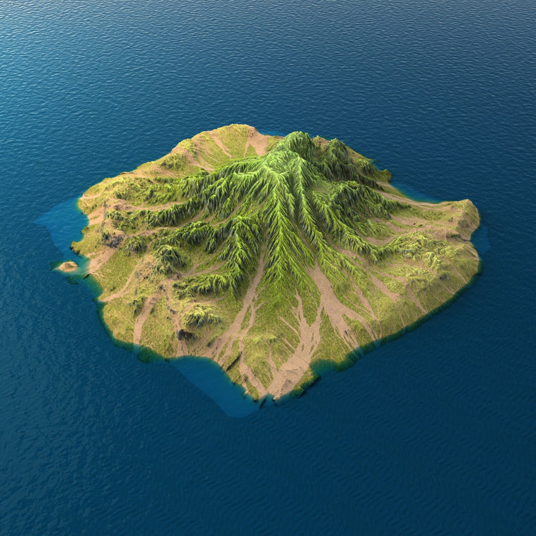 3D model Tropical Island Collection 2 VR / AR / low-poly | CGTrader