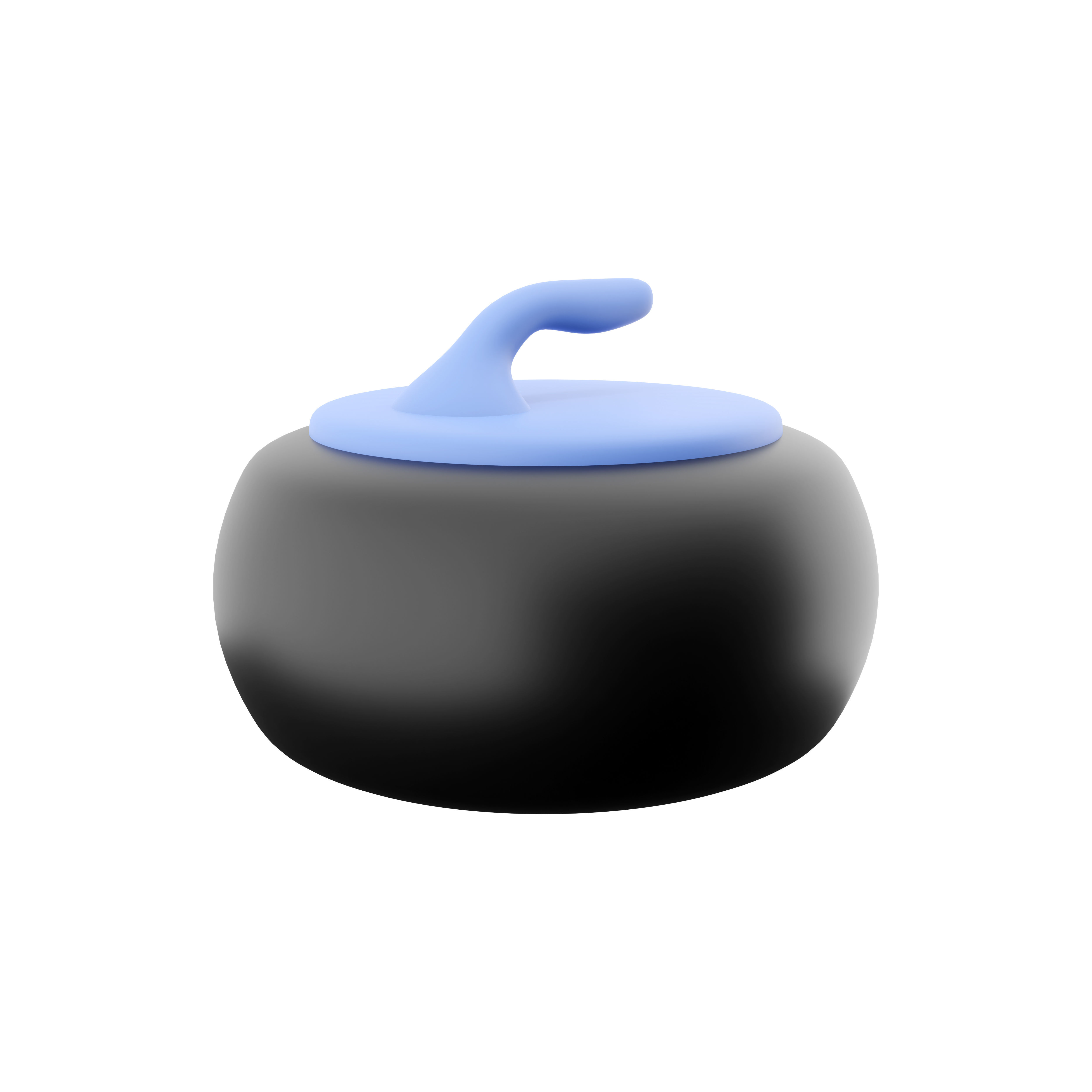 3d Curling Stone icon 3D model | CGTrader
