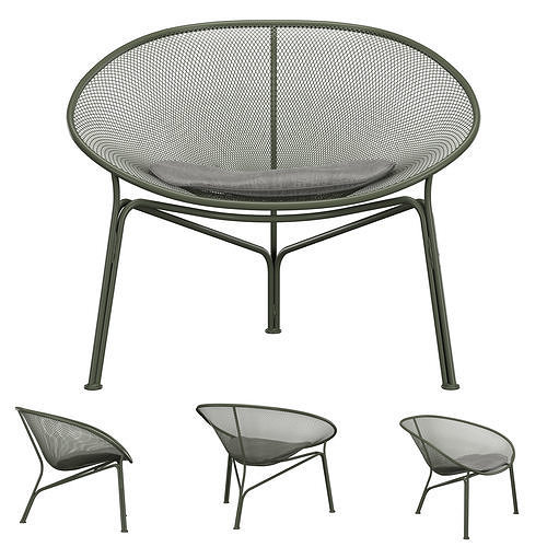 King Luna Outdoor Chair 3D model CGTrader