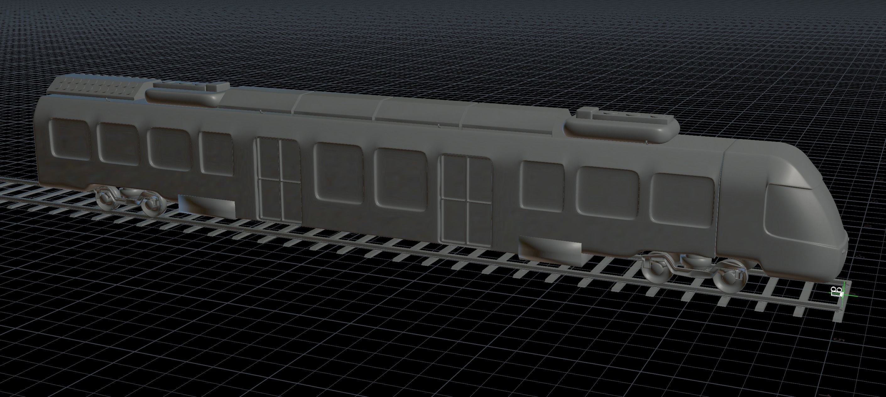 Electric Train 3D model CGTrader